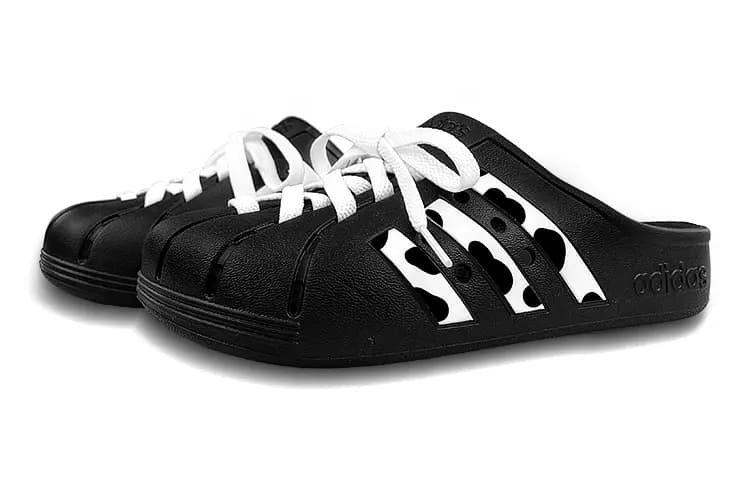 Adidas Adilette Series Unisex Sürüşməyən İdman Terliyi Ağ/Qara 3