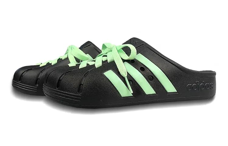 adidas Adilette Unisex Terlik Qara/Yaşıl 3