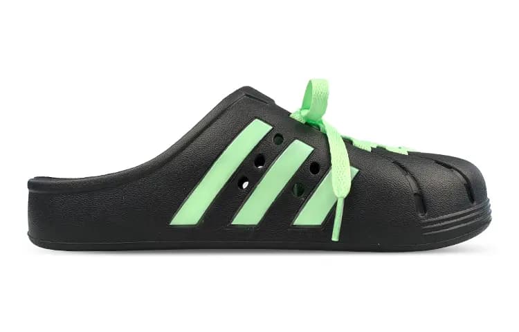 adidas Adilette Unisex Terlik Qara/Yaşıl 2