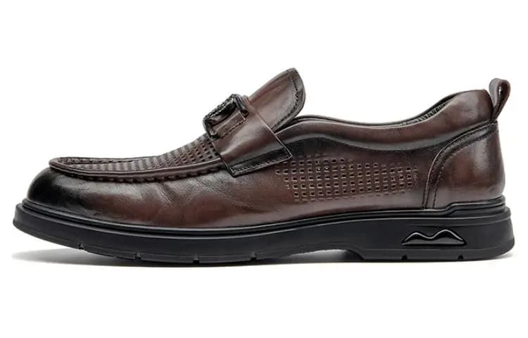 HARSON Cowhide Leather Comfortable Casual Loafers Men's