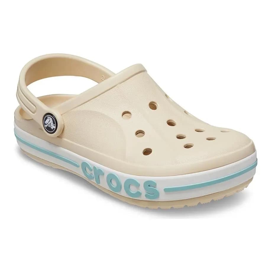 Crocs Bayaband Slip Resistant Children's Sandals Ecru Kids' 3