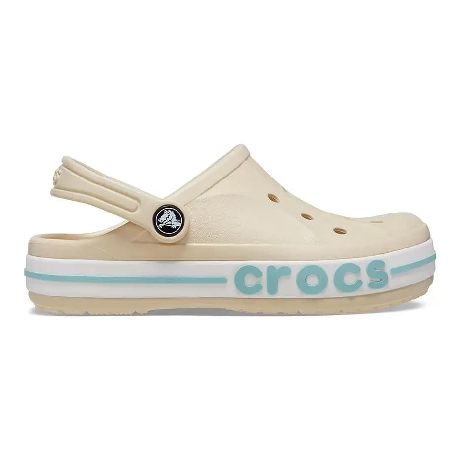 Crocs Bayaband Slip Resistant Children's Sandals Ecru Kids' 2