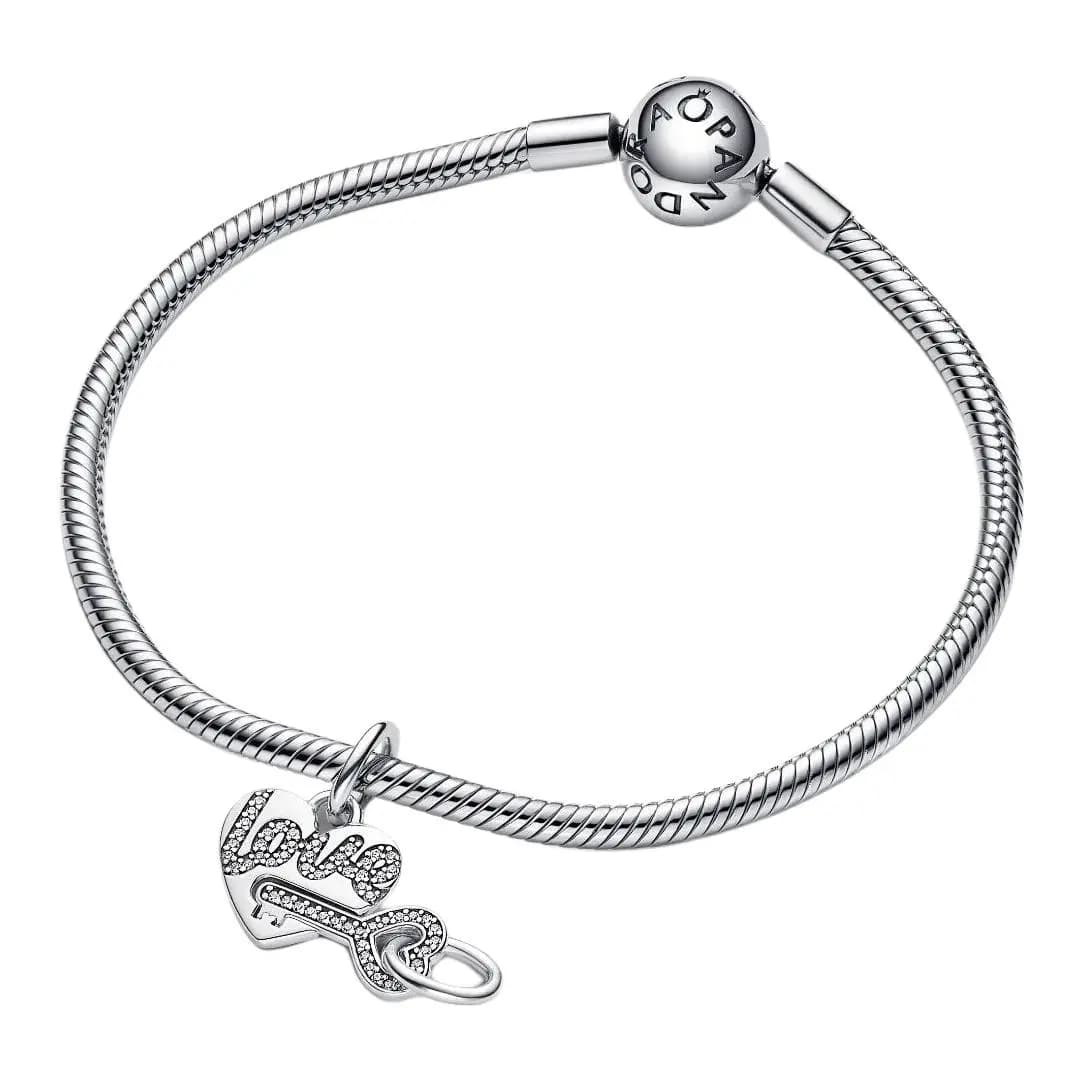 Pandora Heart Decoration Charm Qadın Gümüş 3