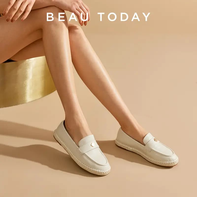 Beau Today Espadrilles Women's Ecru 6