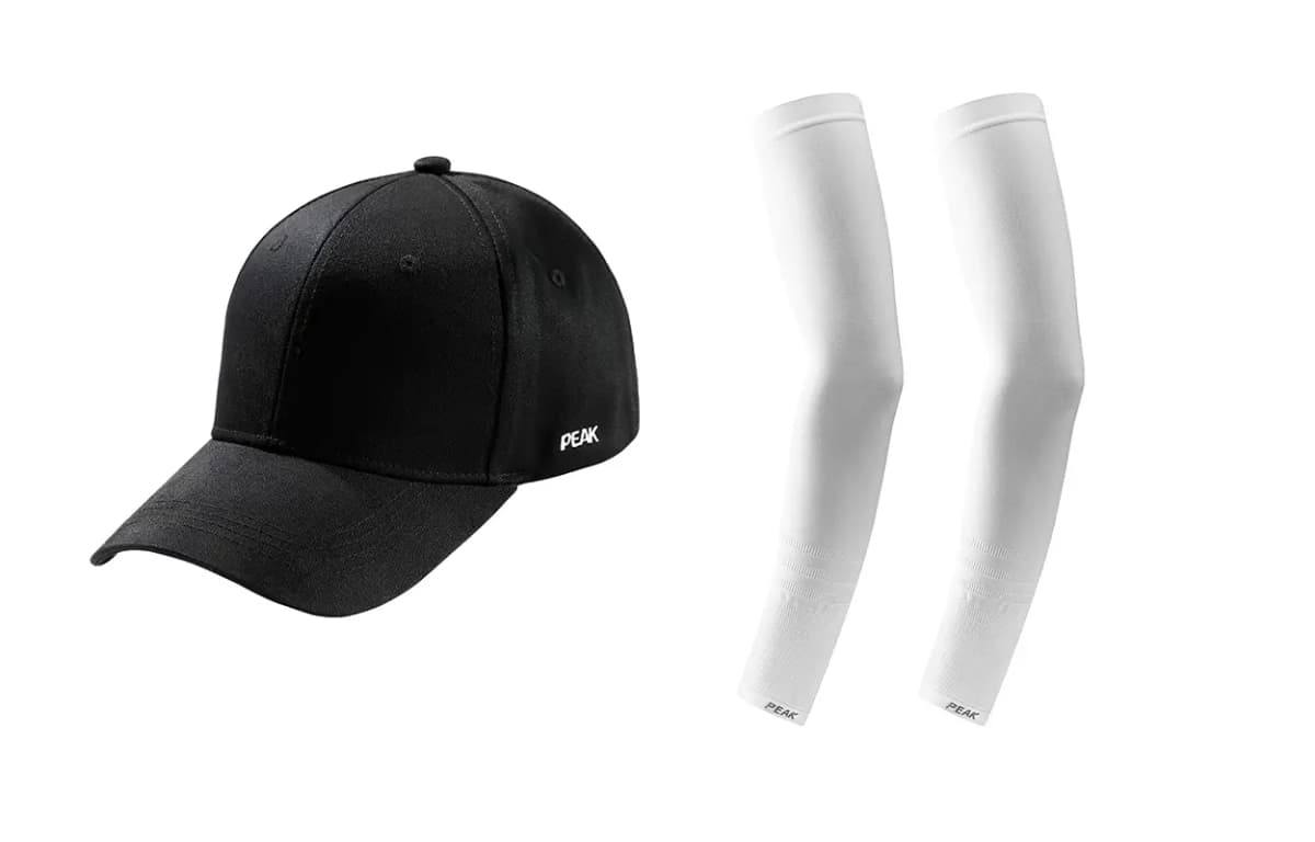 Peak Glow-in-the-Dark Outdoor Cycling UV-Protective Nylon Sun Sleeves Unisex 3