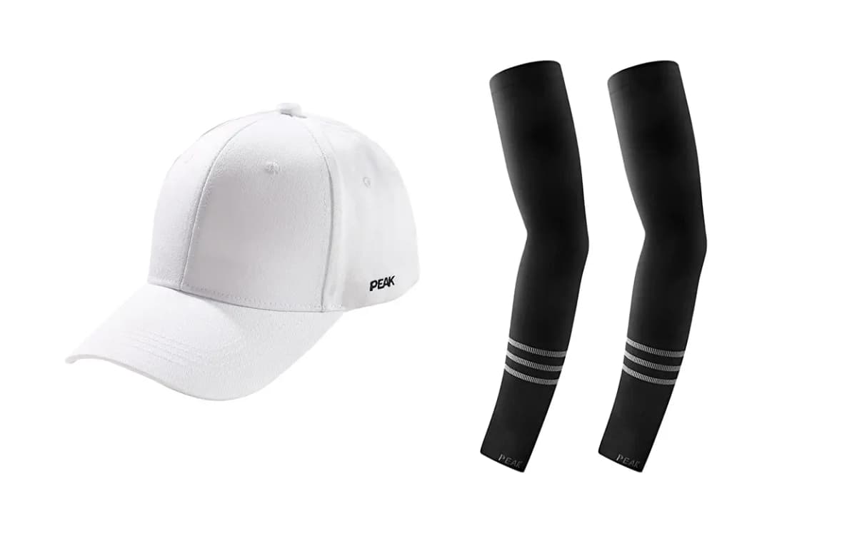 Peak Glow-in-the-Dark Outdoor Cycling UV-Protective Nylon Sun Sleeves Unisex 2