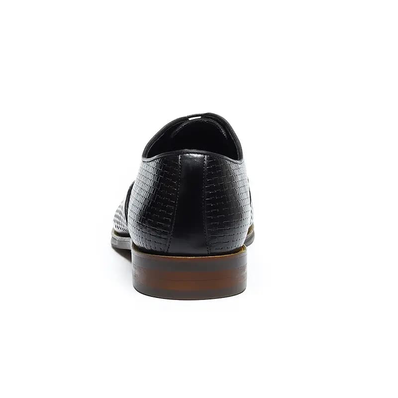 ASTON M.JAZZ Top Layer Leather Perforated Breathable Business Casual Soft Sole Lace-Up Dress Shoes Men's 13