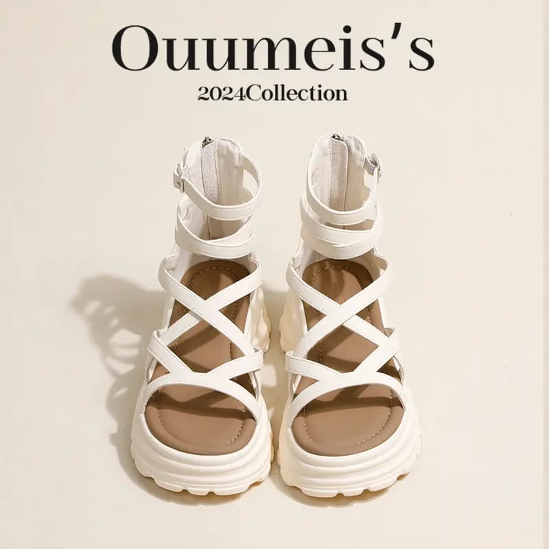 Ouumeis Roman Sandalı Qadın 8