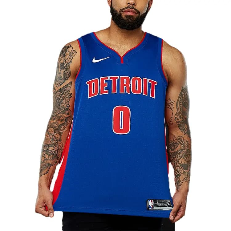 Nike NBA Detroit Pistons Drummond Kişi Basketbol Forması Mavi 2