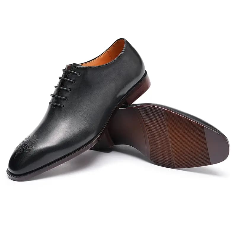ASTON M.JAZZ Top Layer Leather British Carved Business Handmade Dress Shoes Men's 12