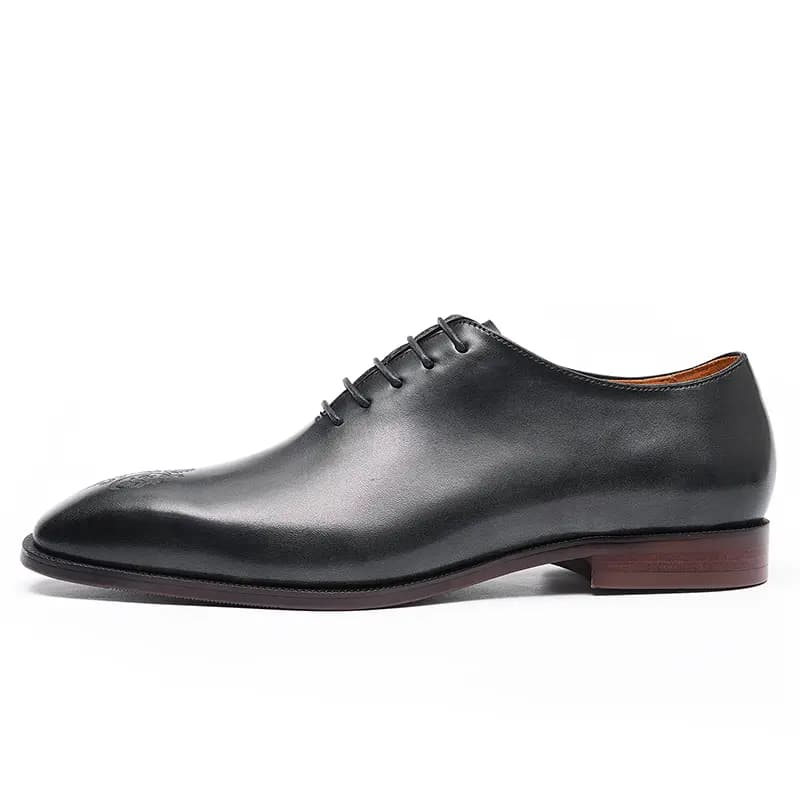 ASTON M.JAZZ Top Layer Leather British Carved Business Handmade Dress Shoes Men's 8