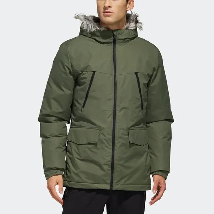 Adidas Parka Coats Men Basic Green 3