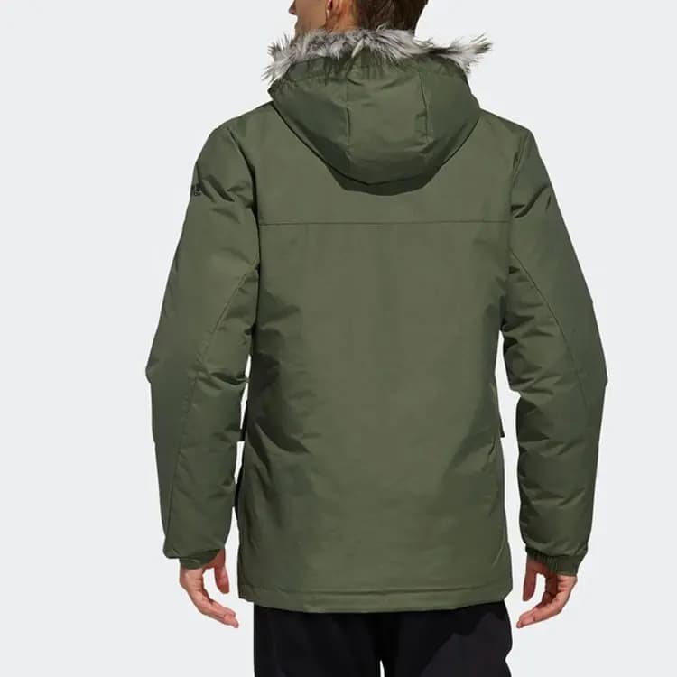 Adidas Parka Coats Men Basic Green 4