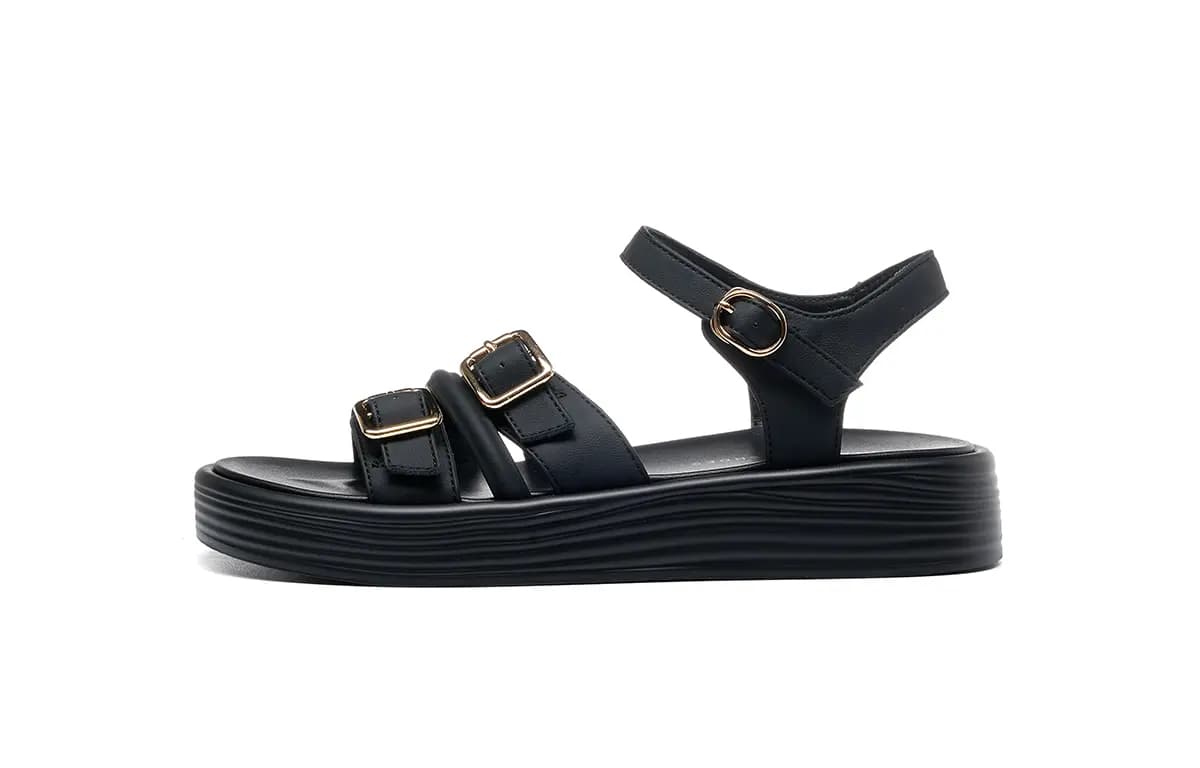HLA Platform Roman Sandals For Women's-French One-Strap Commute Soft Sole Slippers