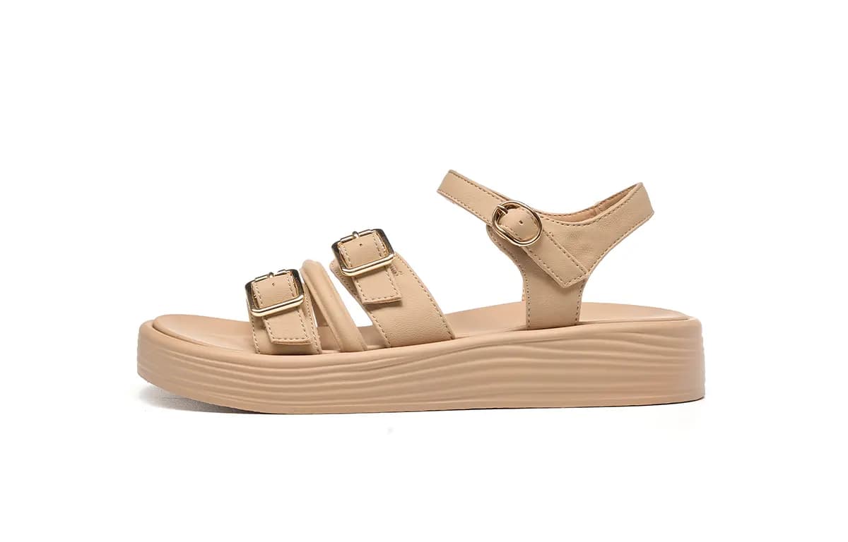 HLA Platform Roman Sandals For Women's-French One-Strap Commute Soft Sole Slippers 17