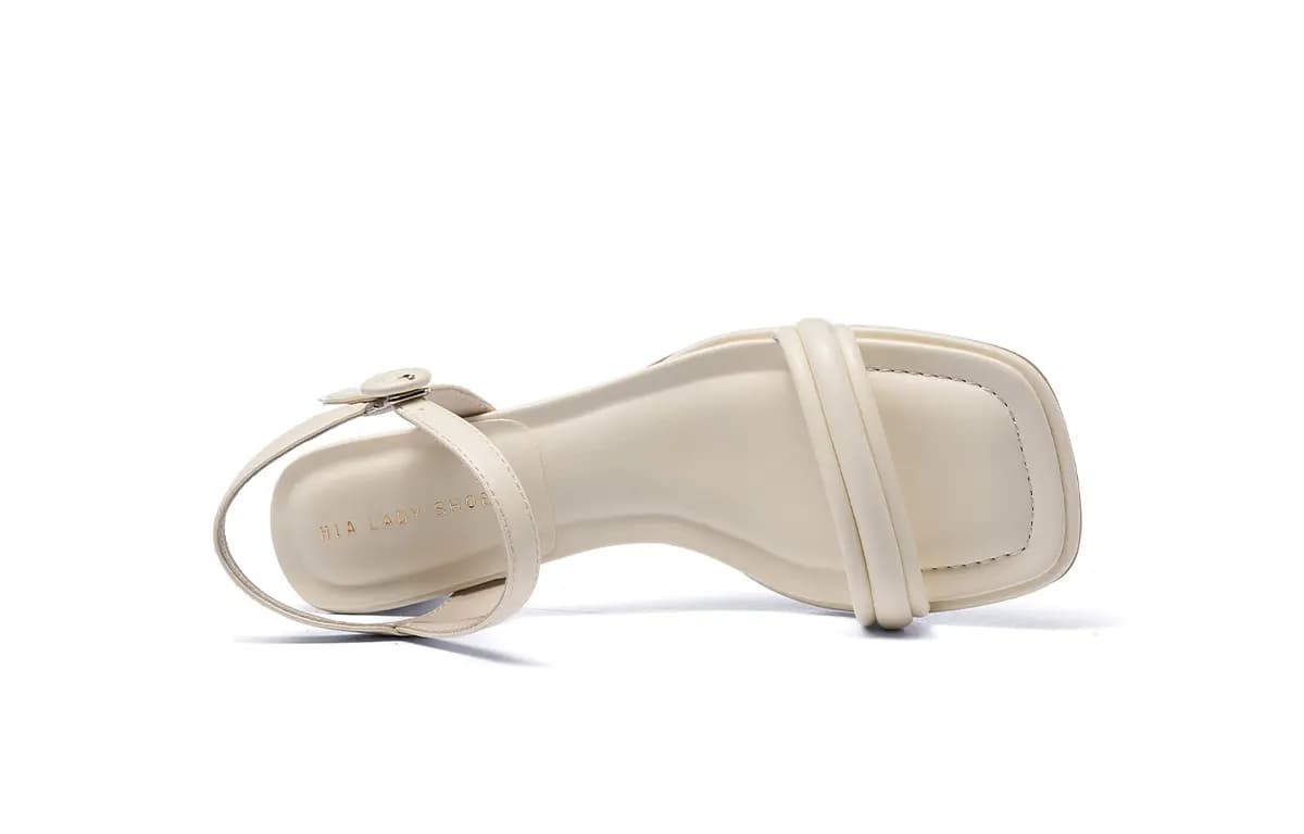 HLA PU Simple Fashion Versatile Commuter One-Strap Sandals Women's 3