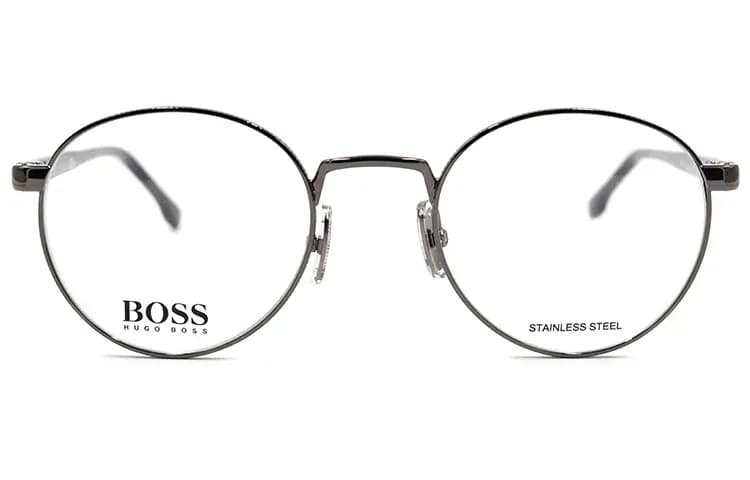 HUGO BOSS Eynək Çərçivəsi Kişi Tünd Metal