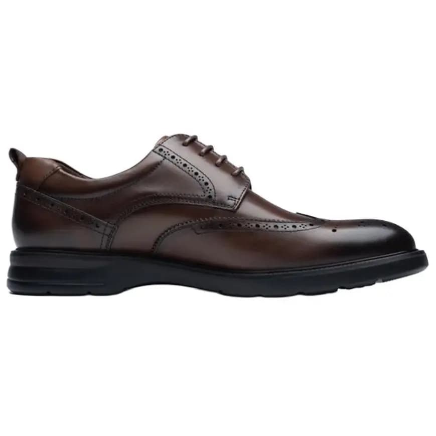 ROBERTA DI CAMERINO Genuine Leather Classic British Style Dress Shoes Men's Brown 2