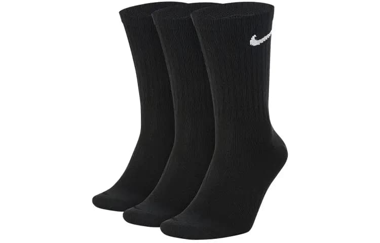 Nike İdman Corabları Unisex 3-lü Dəst Qara
