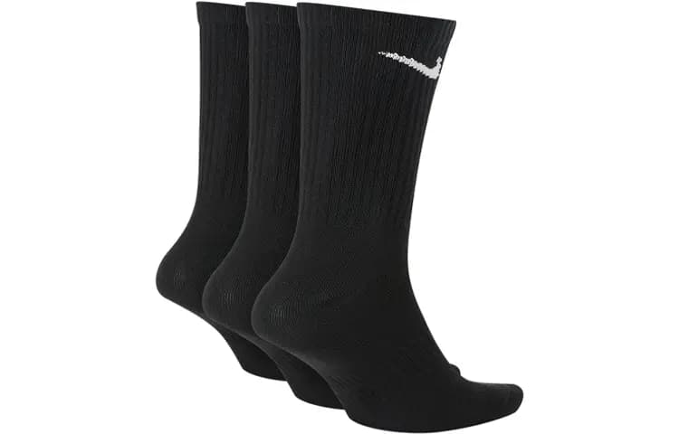 Nike İdman Corabları Unisex 3-lü Dəst Qara 2