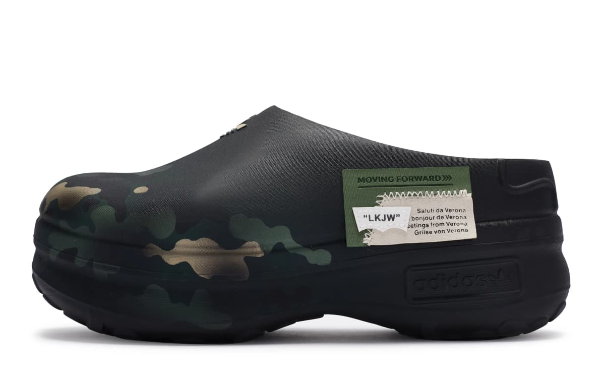 Adidas Originals AdiFOM Stan Smith Mule Unisex Sürüşmə Ayaqqabı Kamuflaj/Qara