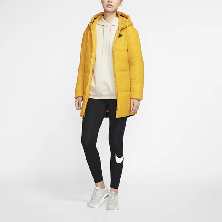 Nike Puffer Jackets Women's Dark Sulfur Yellow 2