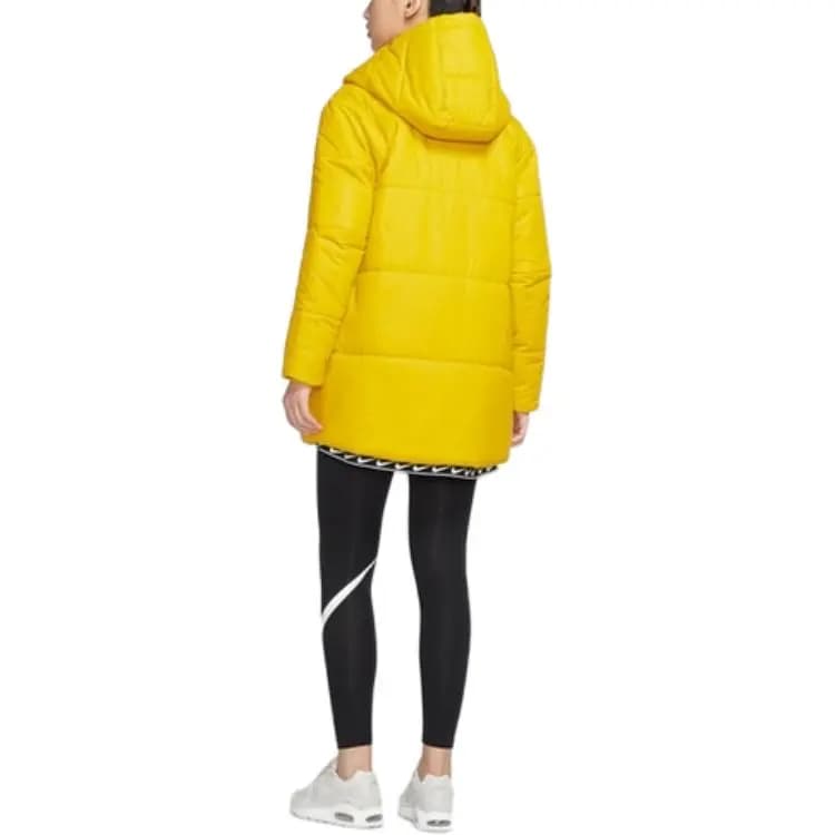 Nike Puffer Jackets Women's Dark Sulfur Yellow 4