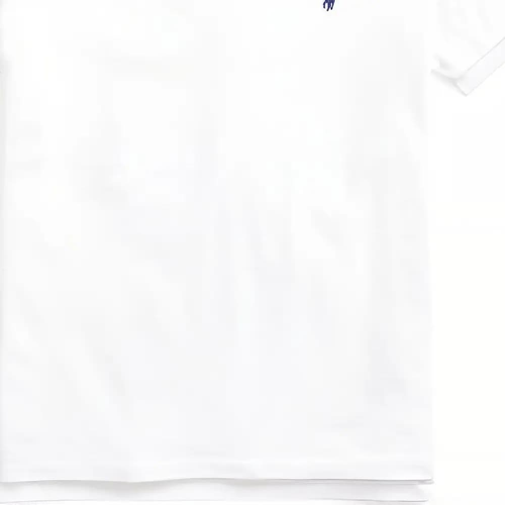 Polo Ralph Lauren Custom Slim Fit Kişi Polo Köynəyi Ağ 6