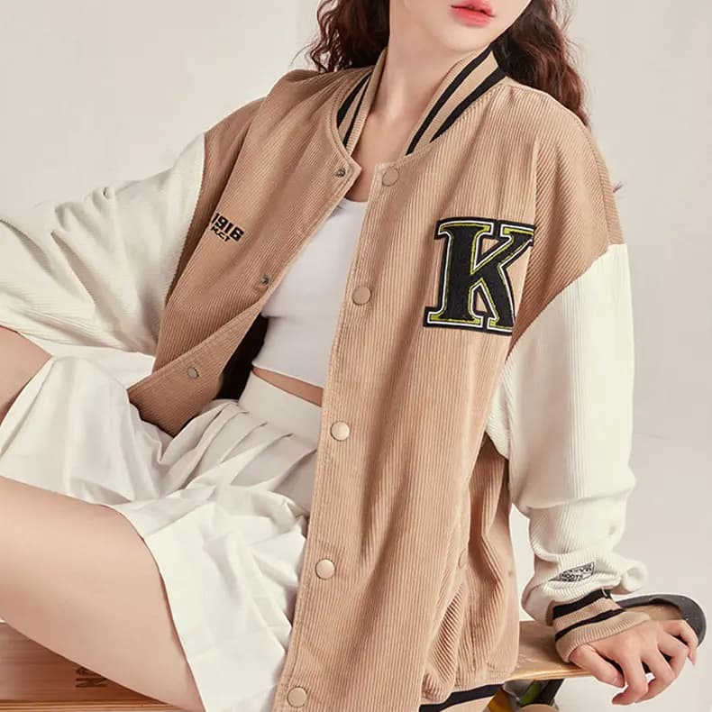 Kappa Baseball Köynəyi Unisex Boz/Xaki 4
