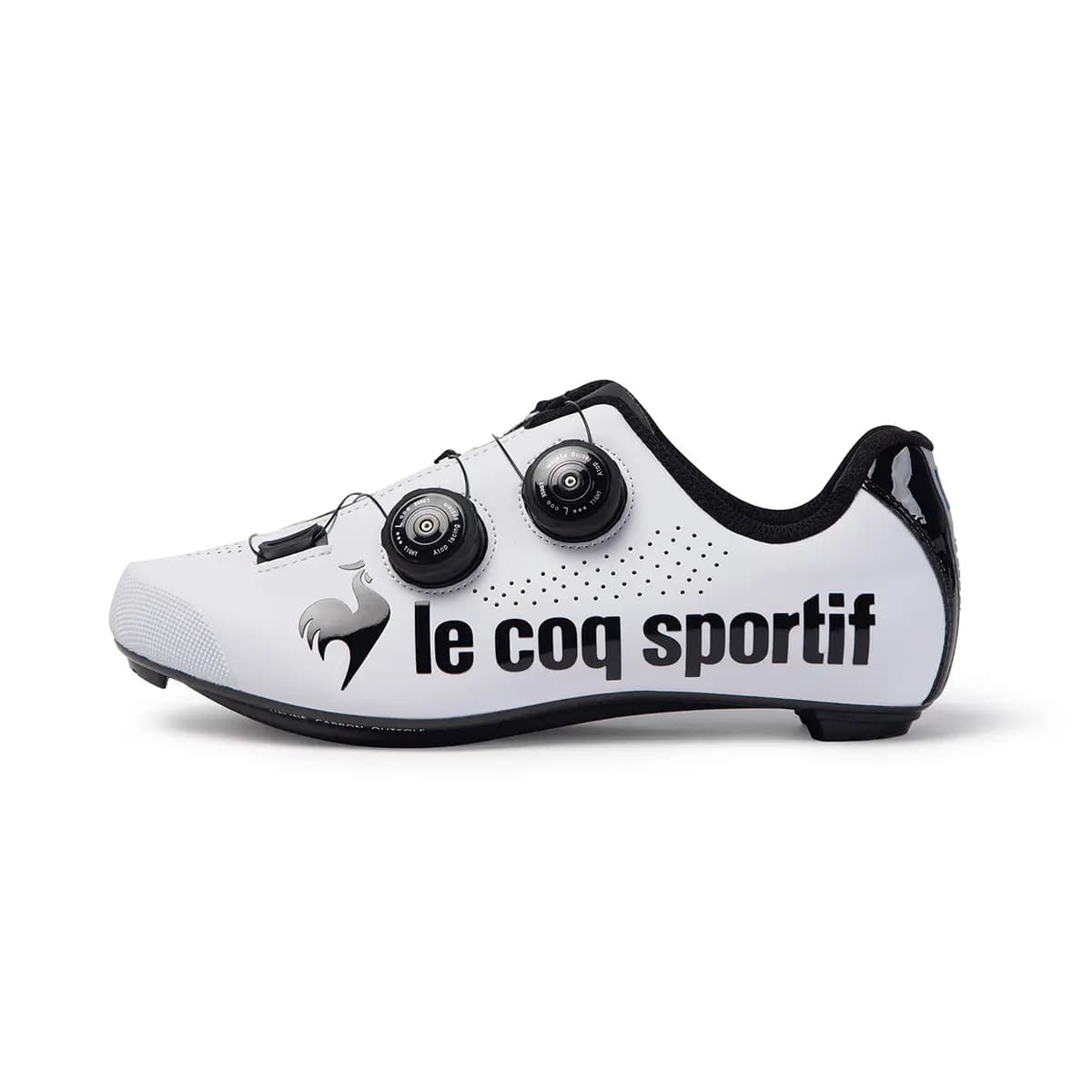 Le Coq Sportif Anti-Slip Wear-Resistant Low-Top Cycling Shoes Unisex Black White