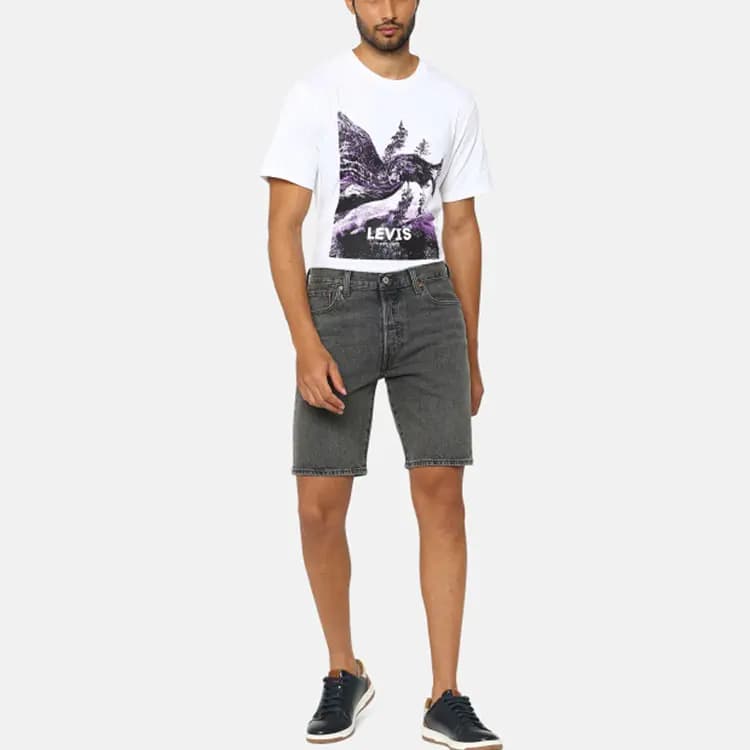 Levi's 501 Denim Kişi Şortu Boz 4