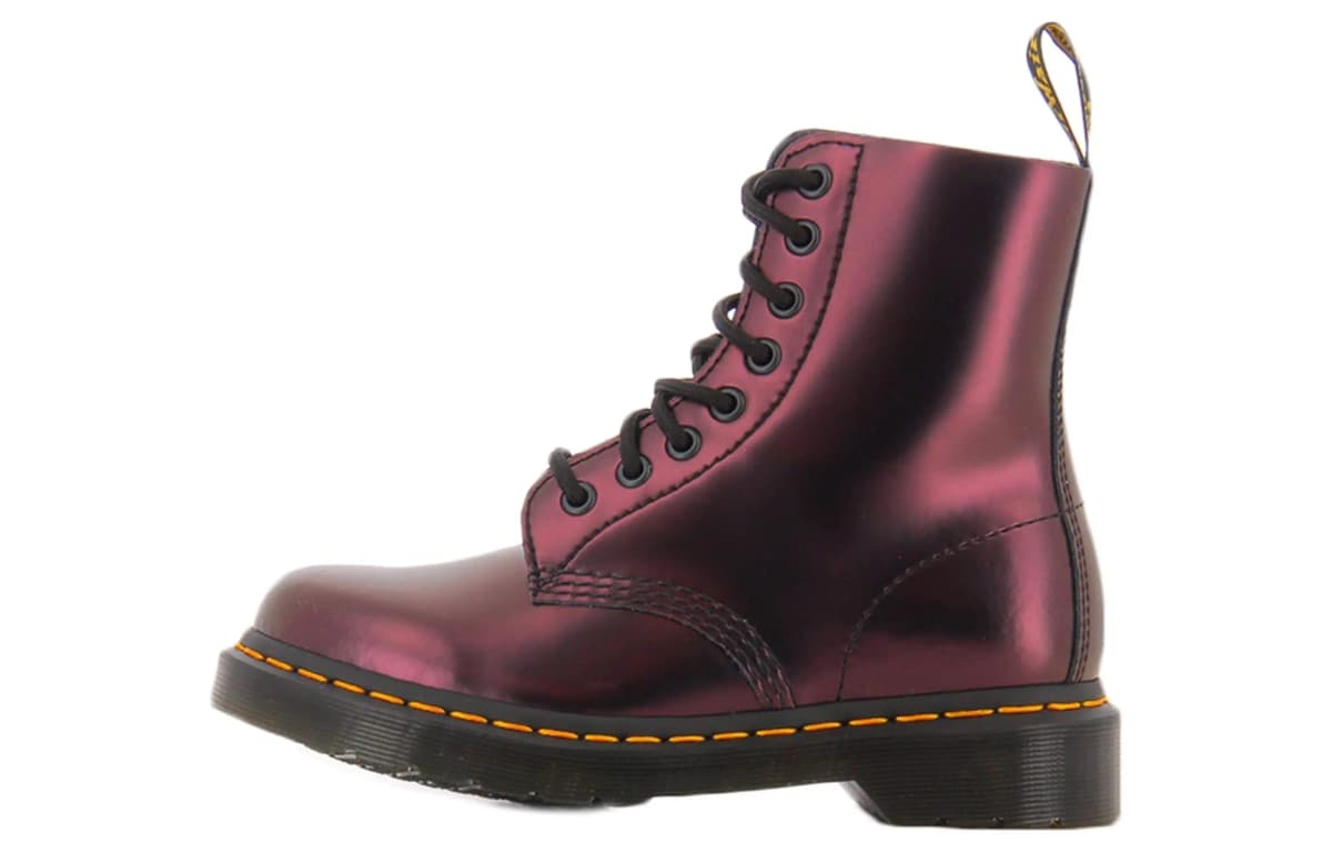 Dr.Martens 1460 Pascal Chroma Dəri Çəkmə 'Albalı Qırmızısı'