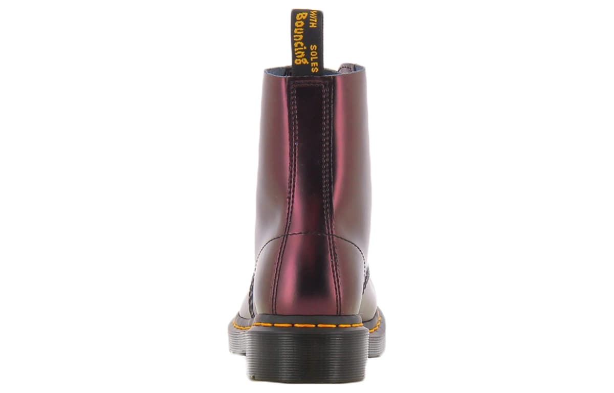 Dr.Martens 1460 Pascal Chroma Dəri Çəkmə 'Albalı Qırmızısı' 4