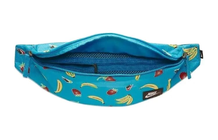 Nike Summer Banana Strawberry Sportswear Zipper Closure Polyester Waist Bag Unisex Blue 3