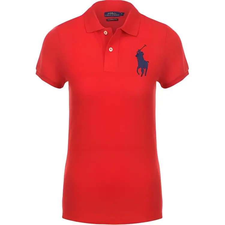 Polo Ralph Lauren Qadın Polo Köynəyi Qırmızı