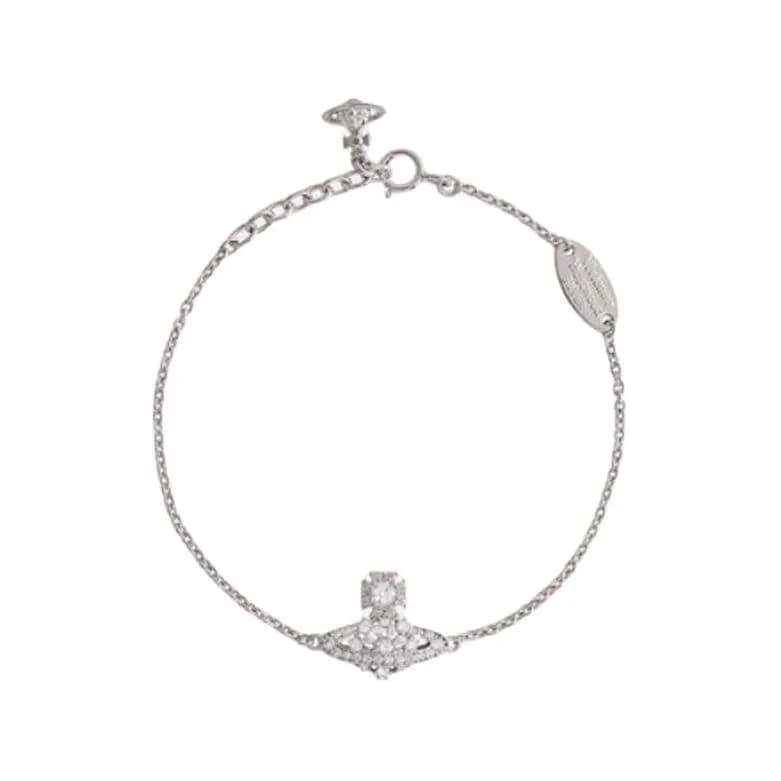 Vivienne Westwood Cubic Zirconia Bracelet Women's Silver