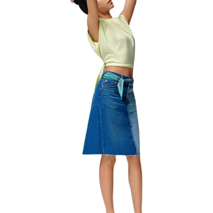 Levi’s Denim Long Skirts Women's Blue 2