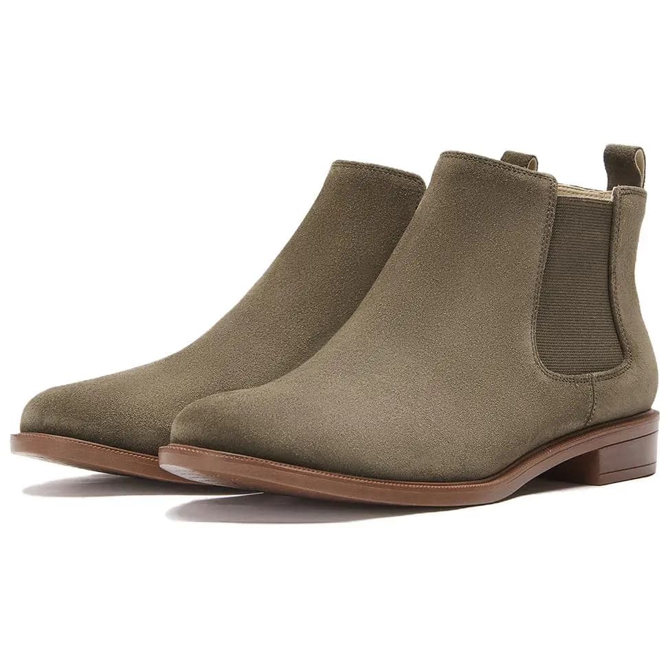 Clarks Qadın Çelsi Çəkməsi Yaşıl 2