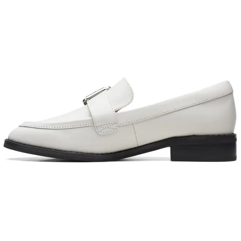 Clarks Qadın Loafer 3sm Ağ