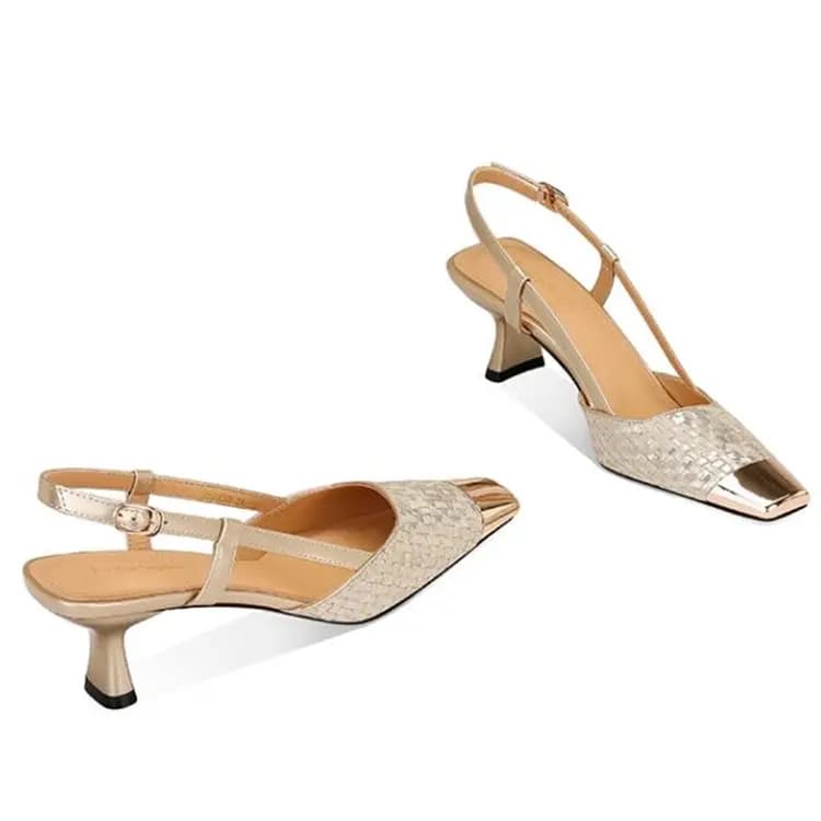 JESSICA SOPHIA Strap Sandals 5.5cm Women's Champagne 2