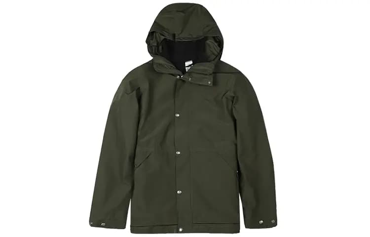 THE NORTH FACE Outdoor Waterproof Fleece Winter Jacket Detachable 3-in-1 Parka Men's Green