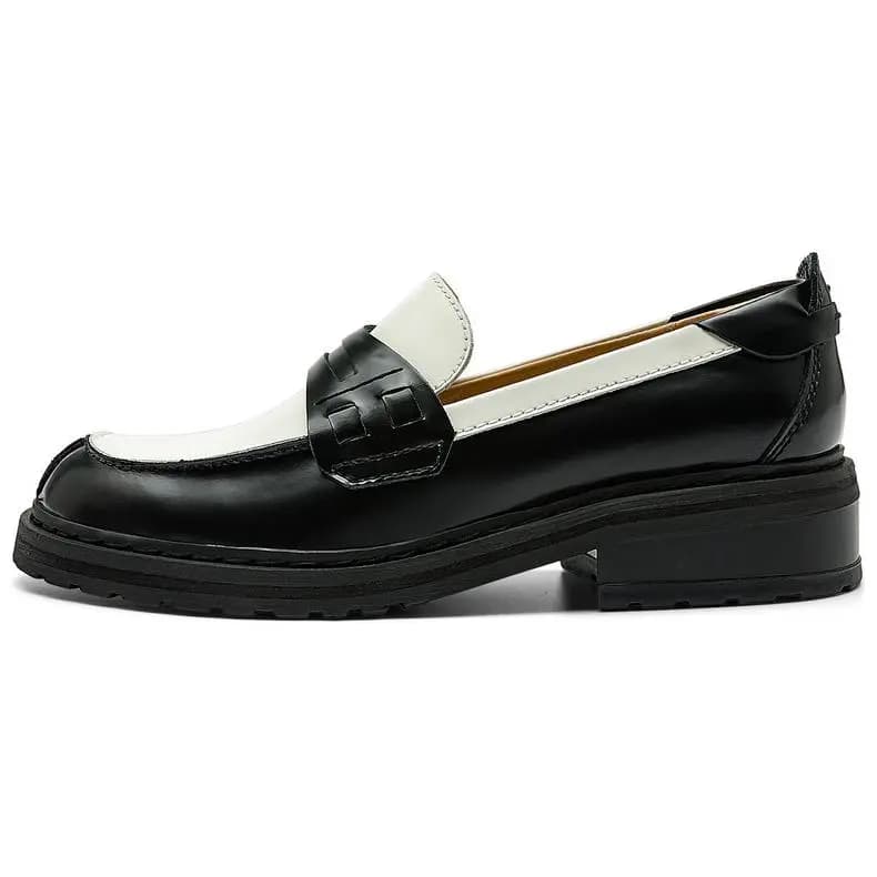 Clarks Qadın Loafer Qara/Ağ