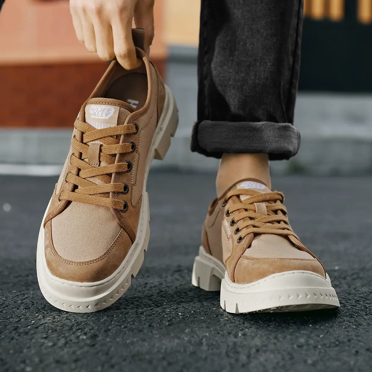 HLA Retro Outdoor Wear-Resistant Work Boots Men's 7