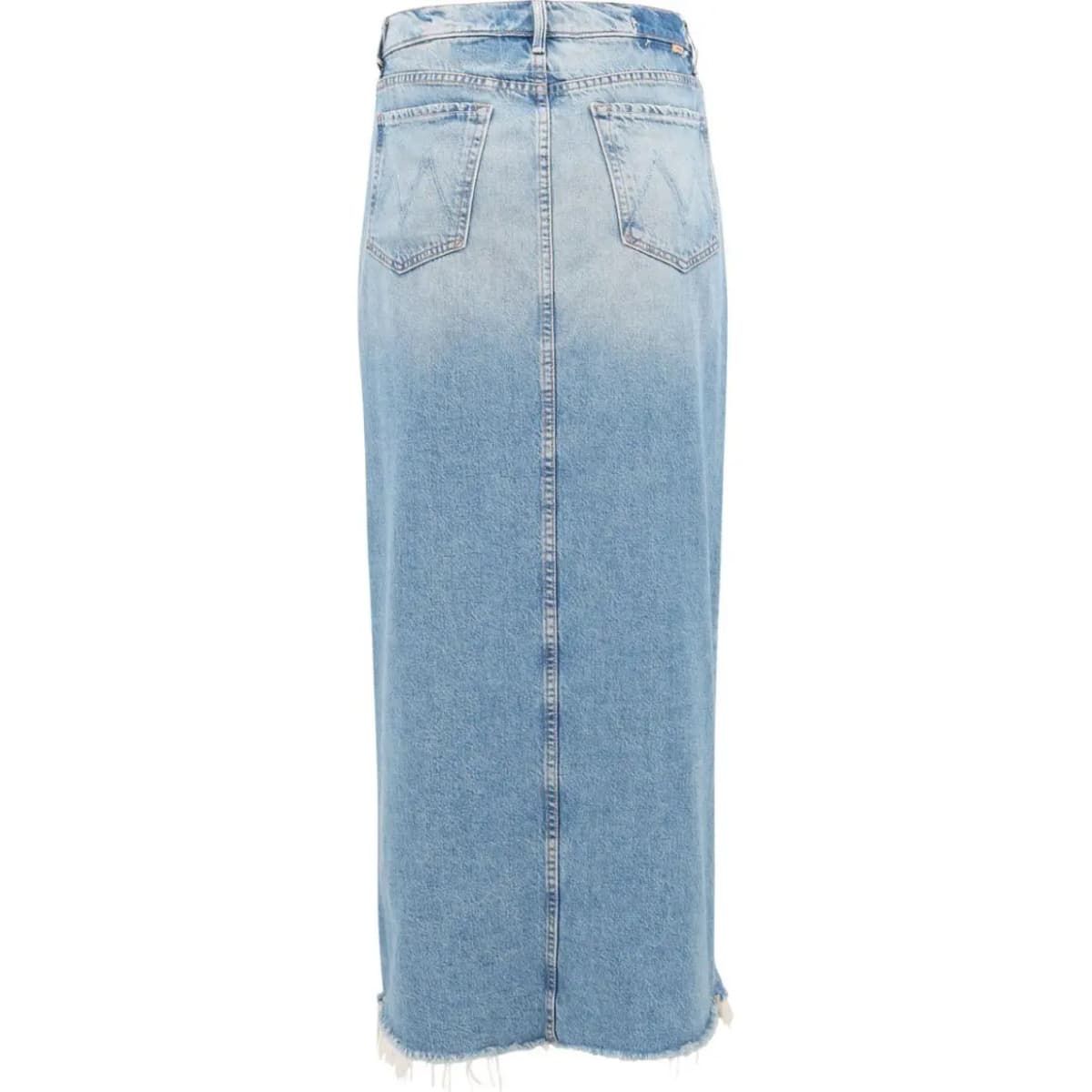MOTHER The Ditcher Maxi Super Fray Denim Ətək 2