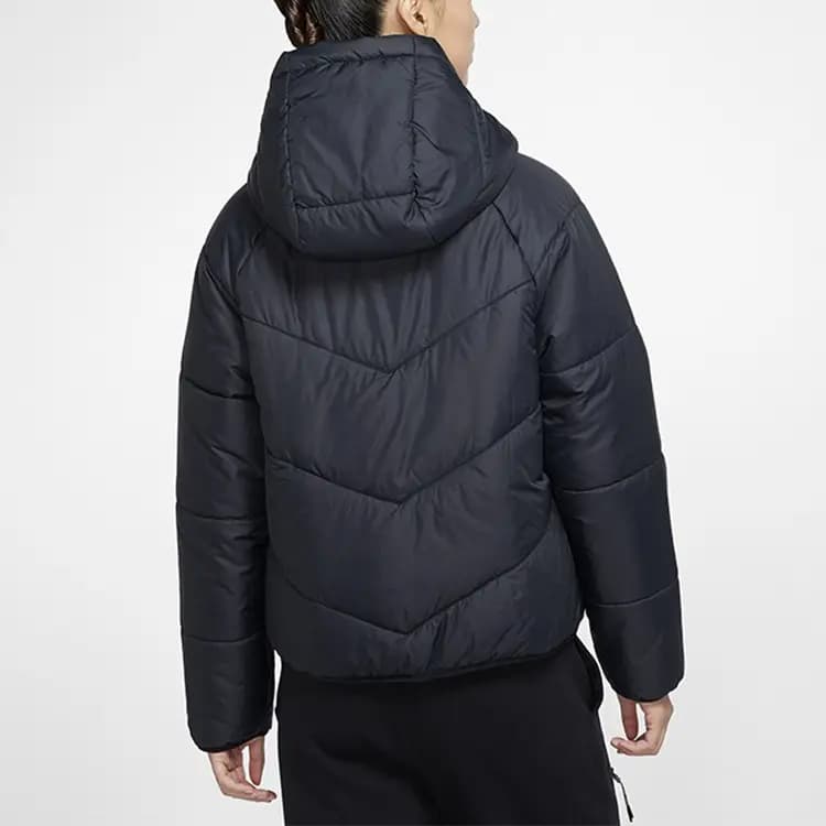 Nike Nsw Synthetic Fill Warm Hooded Puffer Jacket Coat Winter Women's Black 4