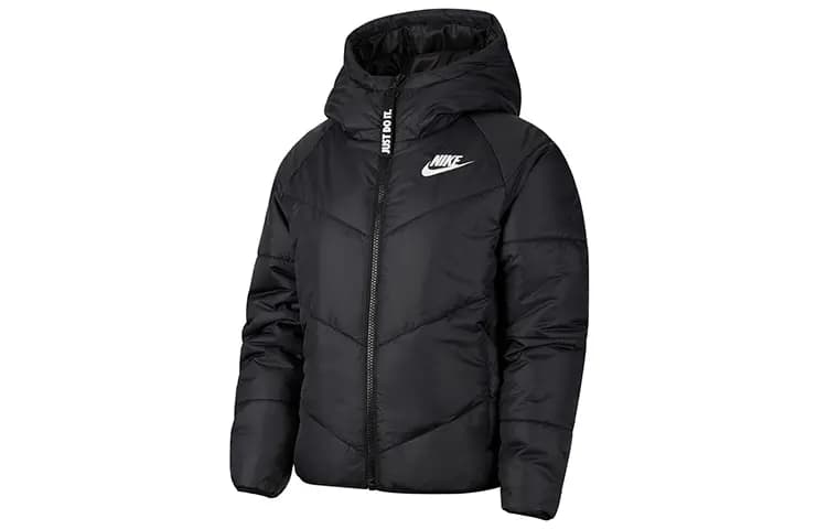 Nike Nsw Synthetic Fill Warm Hooded Puffer Jacket Coat Winter Women's Black