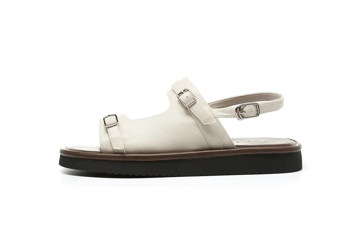 HLA Women's Flat Sandals One-Strap Minimalist Resort Style Advanced Comfort Fashion Slippers 9