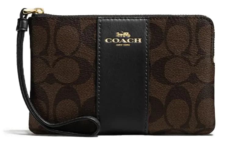 COACH Corner Zip Qadın Pulqabısı Tünd Qəhvəyi