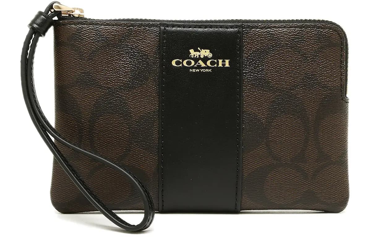 COACH Corner Zip Qadın Pulqabısı Tünd Qəhvəyi 2