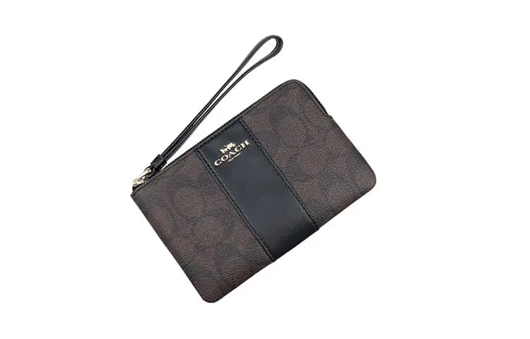 COACH Corner Zip Qadın Pulqabısı Tünd Qəhvəyi 3